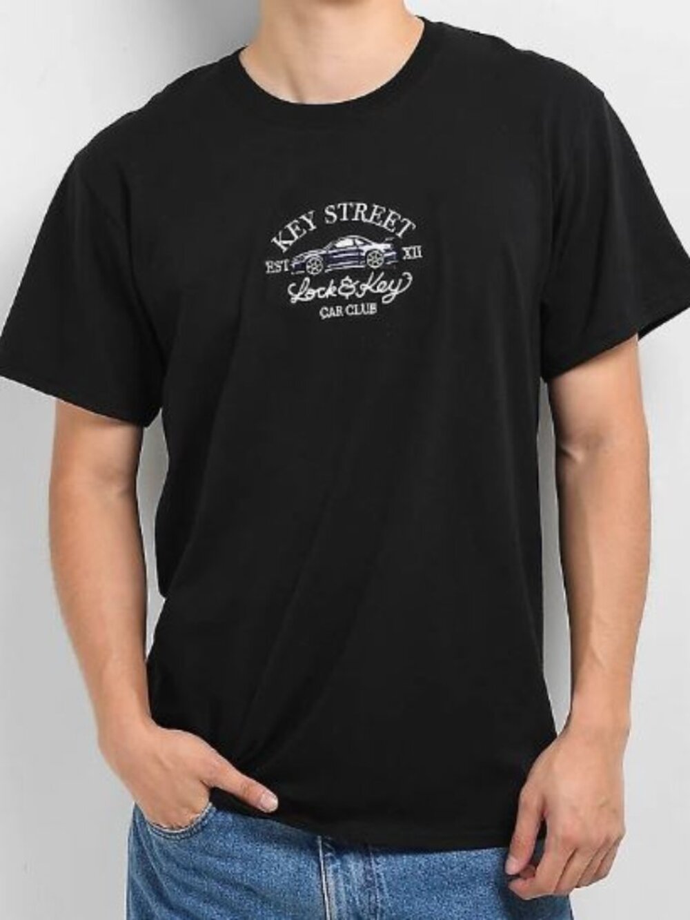 Key Street Lo Pro T Shirt Men’s Medium Black Nissan Skyline GTR Graphic Tee JDM